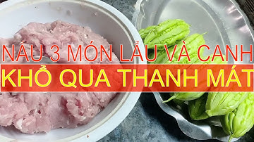 Cách nấu ba món ngon từ khổ qua, cá thác lác và thịt xay | Châu thích nấu ăn | Phạm Ngọc Châu (Nina)