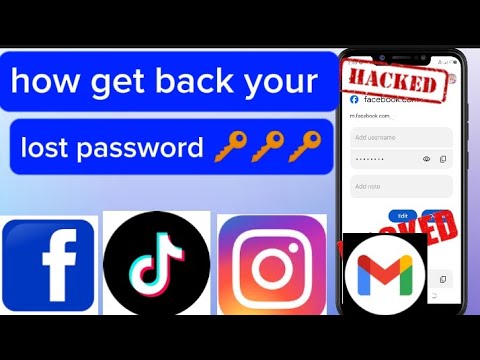 How To Get Back Your Lost Password - YouTube