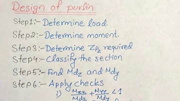 Design of I section purlin | Design of purlin | Design of purlin in steel structure