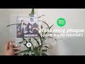 diy spotify glass music plaque using acrylic paint/markers ✨ (AS SEEN ON TIKTOK!) 🎵