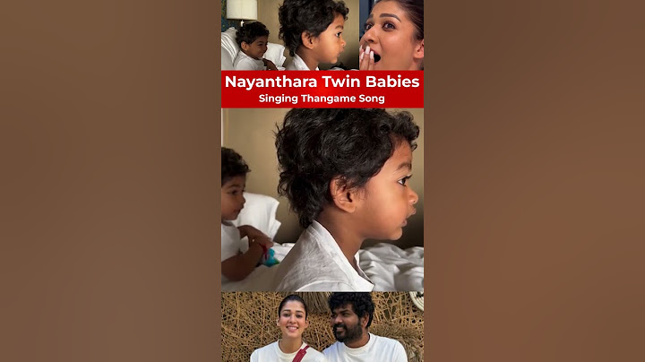 Nayanthara Twin Babies Uyir and Ulag Singing Thangame song #nayanthara