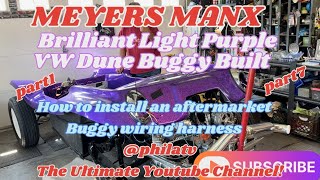 part2 HOW TO INSTALL AN AFTERMARKET WIRING HARNESS MEYERS MANX VW DUNE BUGGY brilliant purple part7