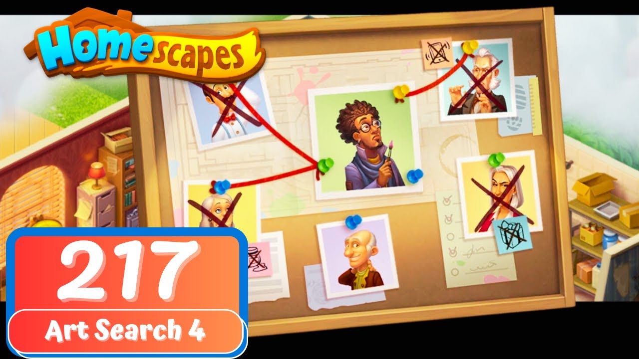 Homescapes - Day 217 - Art Search Day 4 - Gameplay Story - YouTube