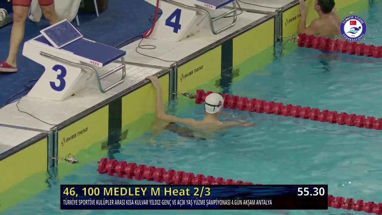 100m IM  B Finale Lane 4  -2025 Türkiye Sportive  Winter Junior Championships-Antalya