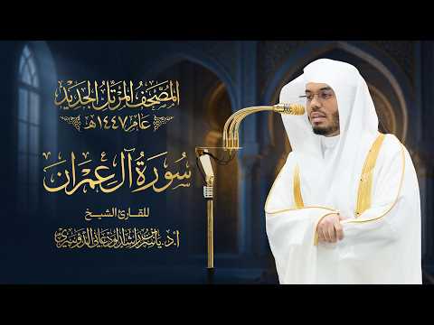 سورة آل عمران كاملة من المصحف المرتل لعام 1447هـ | الشيخ ياسر الدوسري