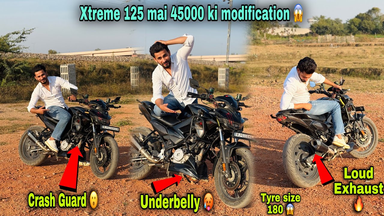45000 ki modification 😱 || Hero Xtreme 125 full modified 🔥