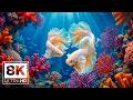 Coral Reef Kingdom 8K (ULTRA HD) 🐠 Stunning Ocean Life with Soothing Music for Relaxation