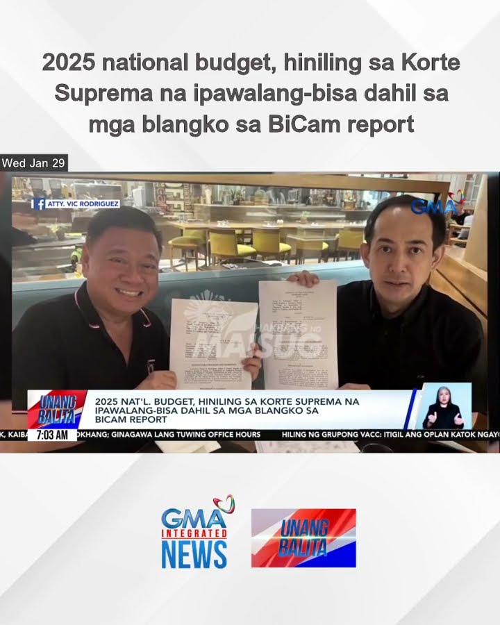 2025 national budget, hiniling sa Korte Suprema na ipawalang-bisa dahil sa mga... | Unang Balita