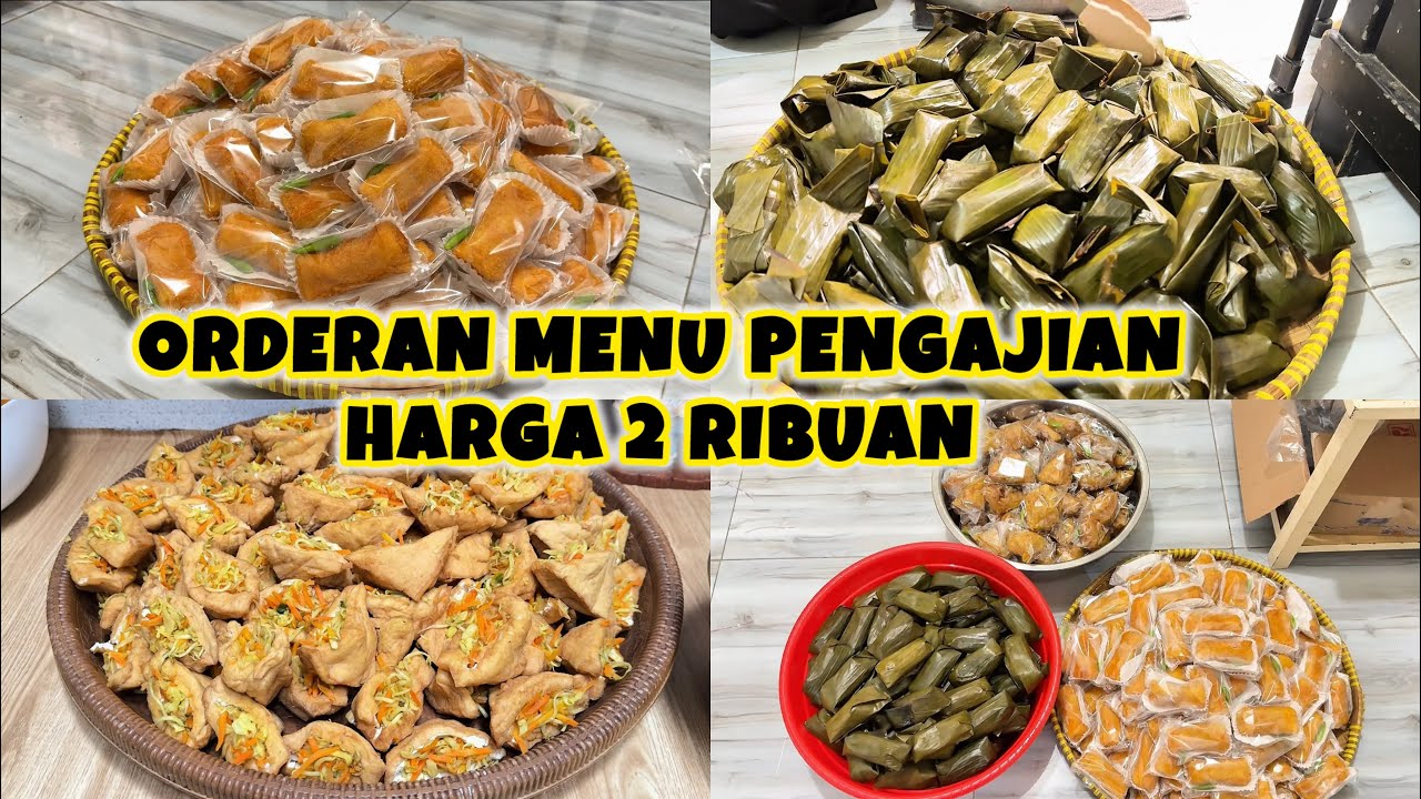 HARGA 2 RIBUAN PESENAN 300 pcs MENU PENGAJIAN #cooking #niahermanto #resepmasakan #idejualan
