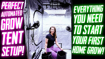 Perfect Beginner Grow Tent Setup! Everything You Need! Automated Environment!