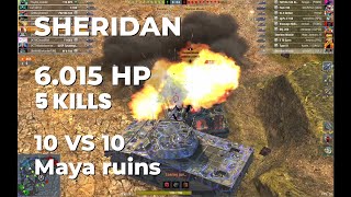 : 168GUNNERS | SHERIDAN | 6K DMG | 5 KILLS | 10 VS 10 | Maya ruins | #wotb #wotblitz