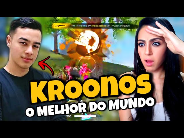 ELE FOI ELEITO O MELHOR JOGADOR DO MUNDO NO FREE FIRE !!! REAGINDO AO  KROONOS 