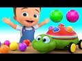 Colors for Children to Learning with Baby Fun Play with Wooden Turtle Balls ToySet Kids Educational