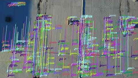 Flying Drone Camera Feature Tracking