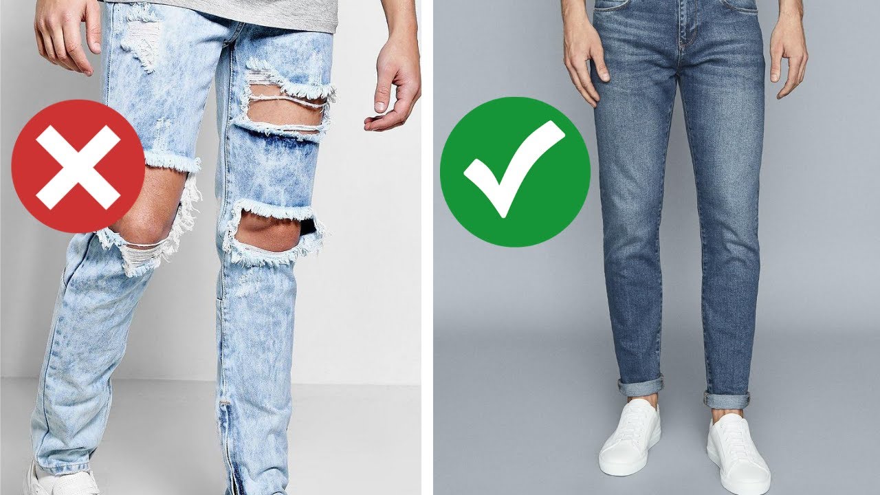 7 Ways To Look BETTER Wearing Jeans 