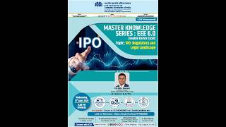 Live Webinar on IPO: Regulatory and Legal Landscape in India