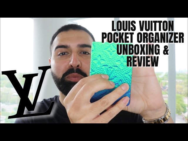 Louis Vuitton Pocket Organizer Taurillon Illusion Blue/Green for Men