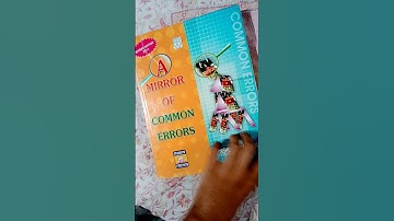 A Mirror Of Common Errors|| by Dr. ASHOK KUMAR SINGH 🔥🔥🙏.   #bookreview #trending #youtubeshorts 💯