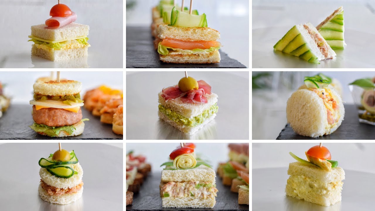 9 Gourmet Ideas for MINI SANDWICHES with Sliced Bread | Snacks with Style | DarixLAB