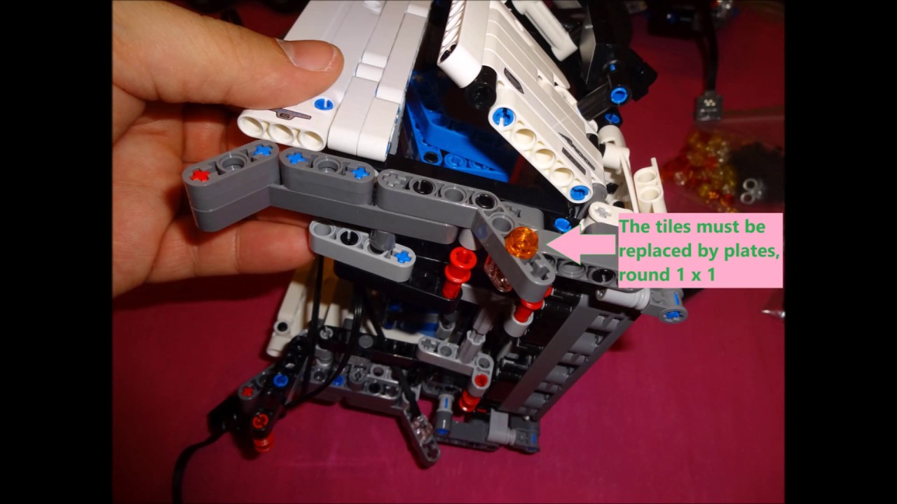 Lego 42043 Mercedes Actros Sbrick Rc Mod Instructions Lego Mercedes Instruction