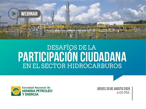 Webinar: Desafíos de la participación ciudadana en el sector hidrocarburos