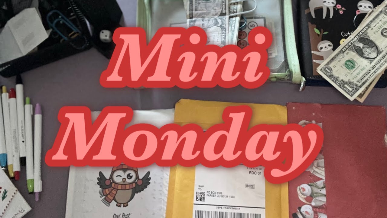 Mini Monday, Month Ahead Monday & Happy Mail!! #minisavingschallenges ...