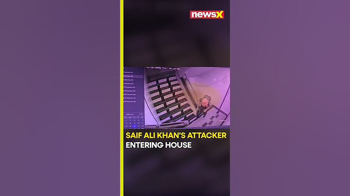 #watch #saifalikhan | CCTV Shows Saif Ali Khan's Attacker Entering House