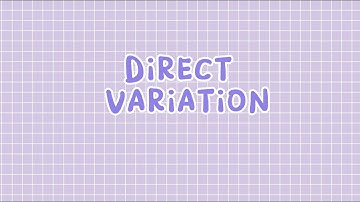 Direct Variation - Basic Introduction | Algebra