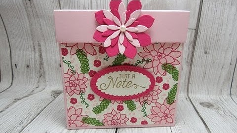 *NEW* Succulent Garden Stamp set, Beautiful note cards & matching gift box