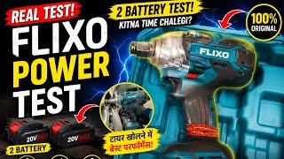 FLIXO Impact Wrench Review 🔥 | 2 Battery Power Test | Kitni Der Chalegi?FLIXO Impact Wrench