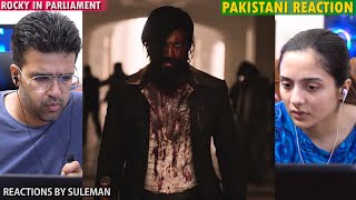 Pakistani Couple Reacts To Rocky Goes To Parliament | KGF Chapter 2 | Rocking Star Yash