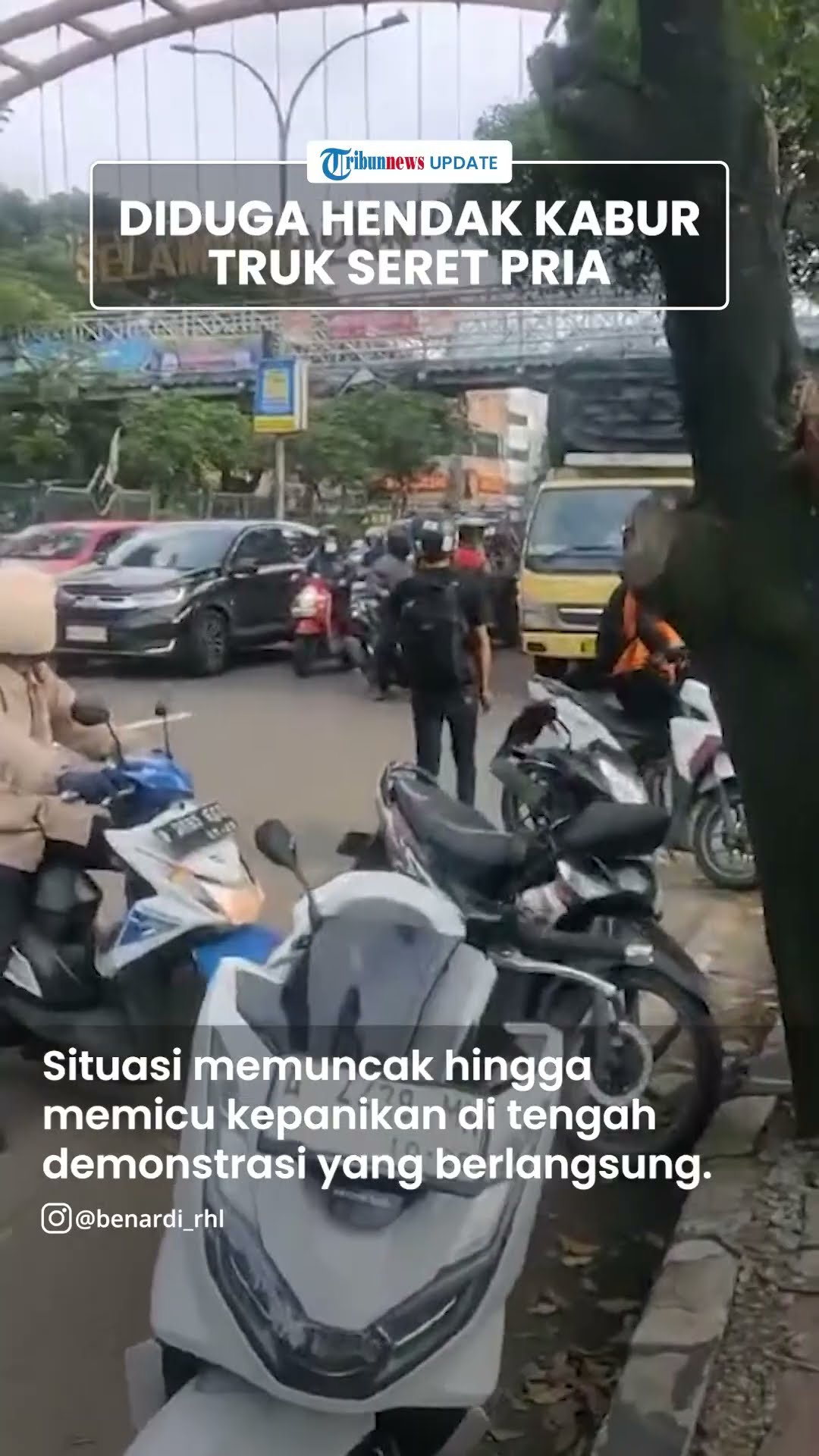 Viral Video Sopir Truk di Tangerang Seret Pria yang Bergelantung di Pintu Kemudi, Diduga akan Kabur