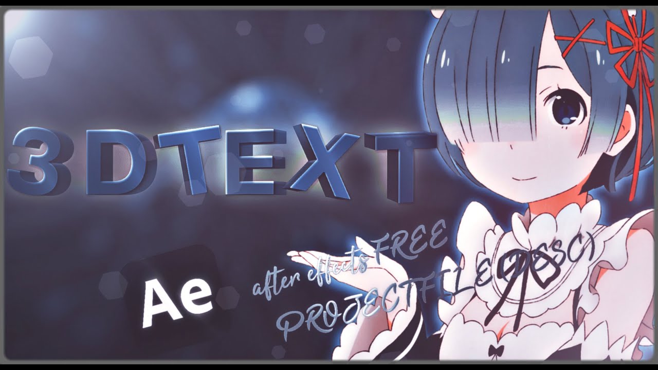 How to create 3d text in after effects without element 3d - YouTube