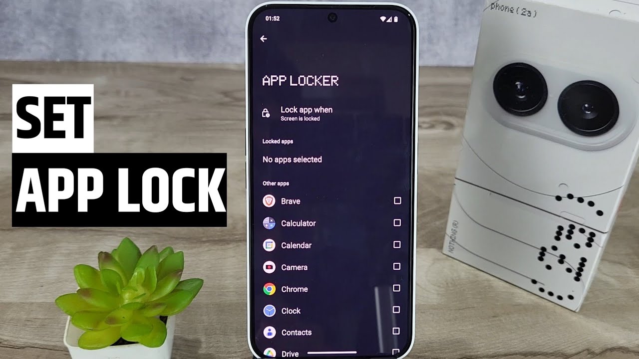 how to set app lock in nothing phone 2a | nothing 2a me app lock kaise ...