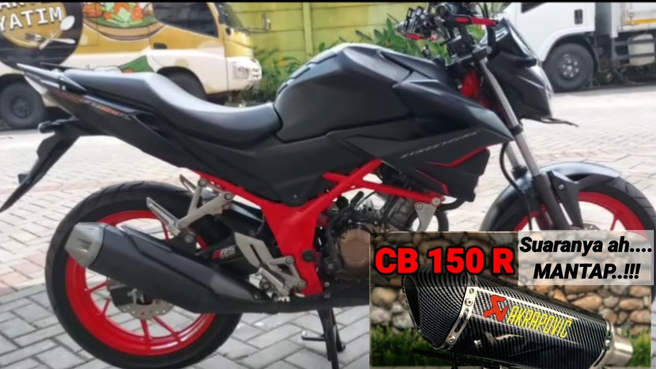 Review [New Honda CB 150R Streetfire ]dipasang knalpot akrapovic slip on