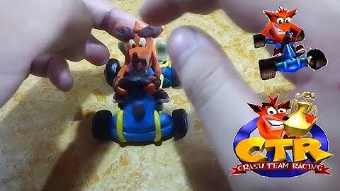 Sculpting Crash Bandicoot from Crash Team Racing with Modeling Toy Clay