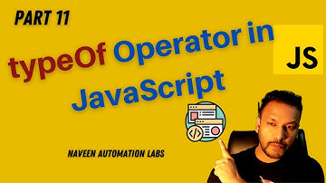 #11 - typeOf Operator In JavaScript