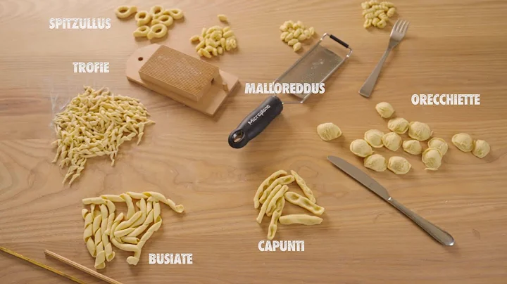 6 Easy PASTA shapes with semolina and water - Handmade by @mateo.zielonka