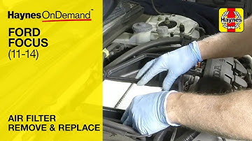 How to replace the air filter on a Ford Focus Mk2 60 to 14 reg (UK models, 2005-2011)