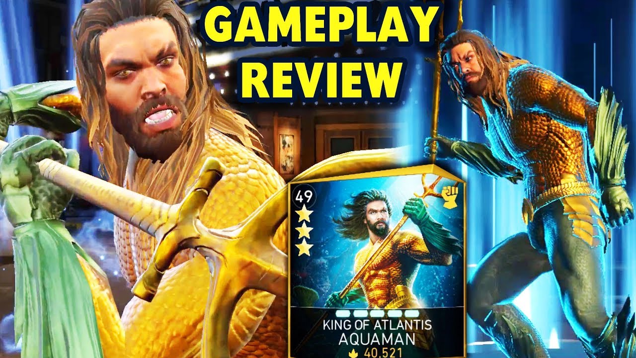 ايموجي موقع Injustice 2 Mobile. King of Atlantis Aquaman Gameplay Review. Is His Passive Broken??? coque iphone xs Aquaman King of Atlantis