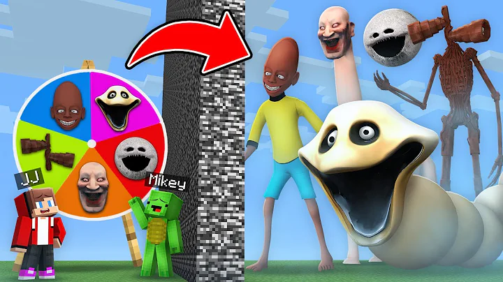 JJ and Mikey MONSTER ROULETTE BATTLE in Minecraft - Maizen