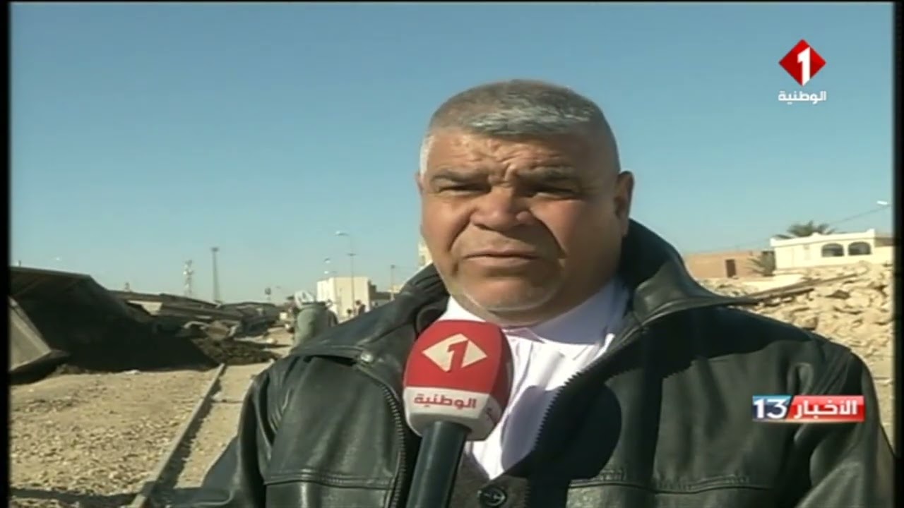 قفصة : حادث إنقلاب قطار محمل بمادة الفسفاط