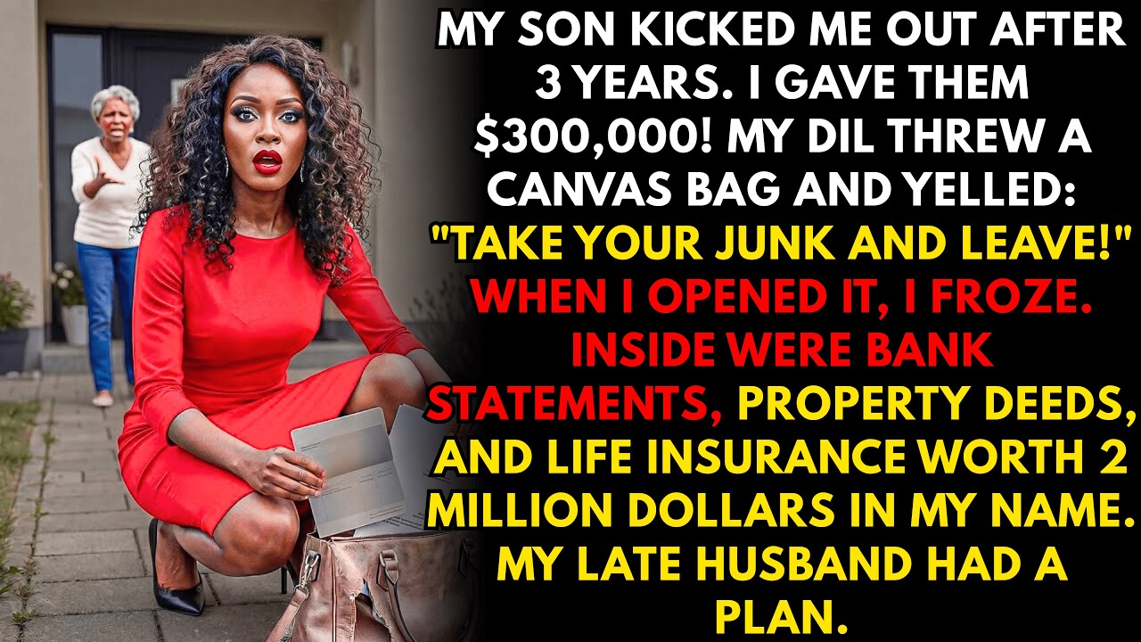 My son kicked me out for his wife's yoga studio. She threw a canvas bag at me: 'Take your junk!' ...