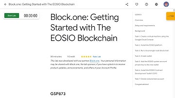 Block one Getting Started with The EOSIO Blockchain GSP873
