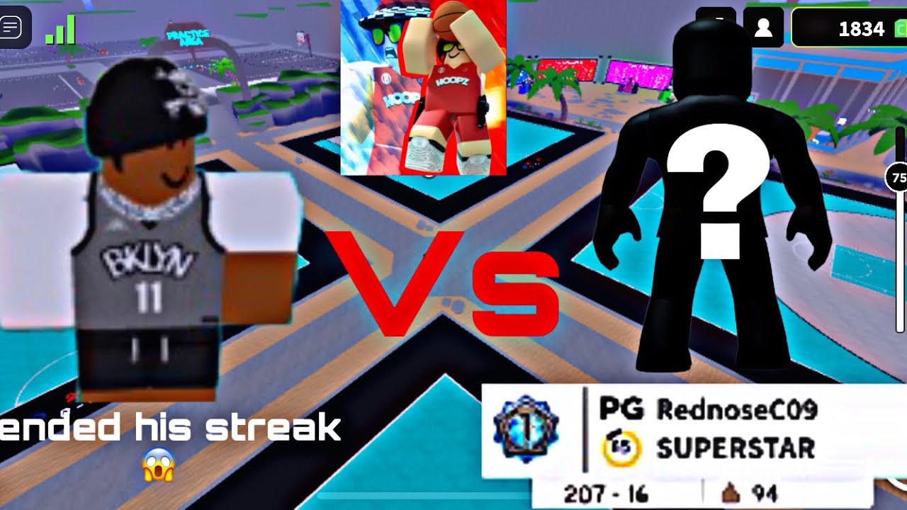 Hoopz* I ENDED A 94 STREAK IN HOOPZ 1s court I LOST MY STREAK😕 (ROBLOX BASKETBALL) YouTube