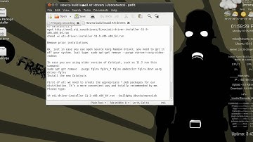 ubuntu install ati drivers tear free