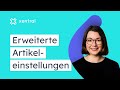 Artikel Teil 2: Alle Einstellungen verstehen I ADRESSEN & ARTIKEL #3 🎓