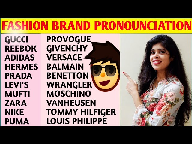 How to properly pronounce the names of famous fashion designers