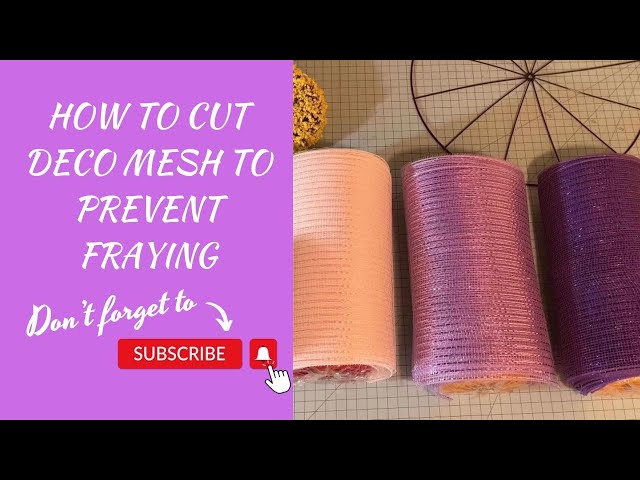 How to Use a Wood Burning Tool to Cut Deco Poly Burlap Mesh — Trendy Tree