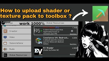 Uploading your textured pack or shader to Toolbox premium working fast